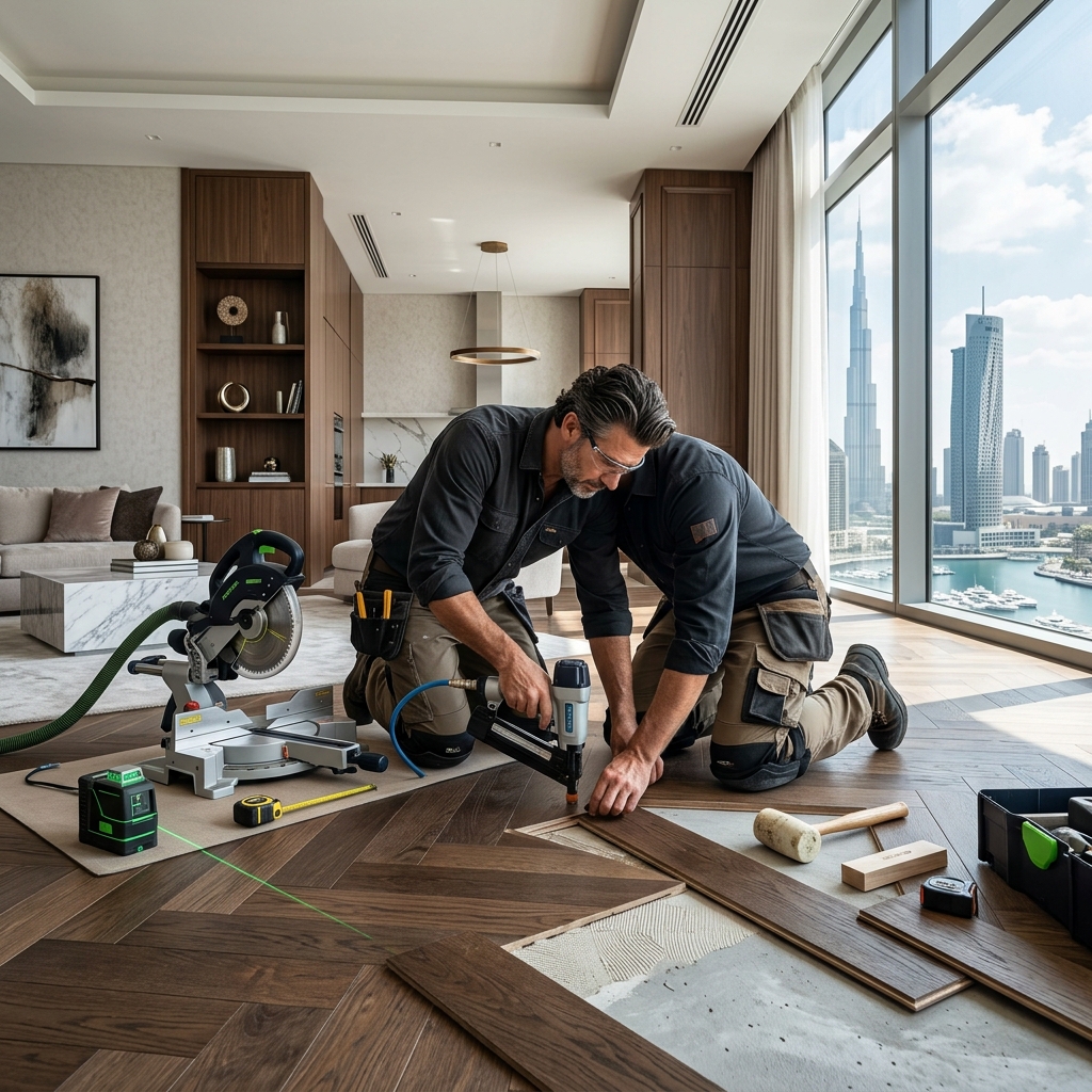 Carpentry and Wood Flooring Work Dubai